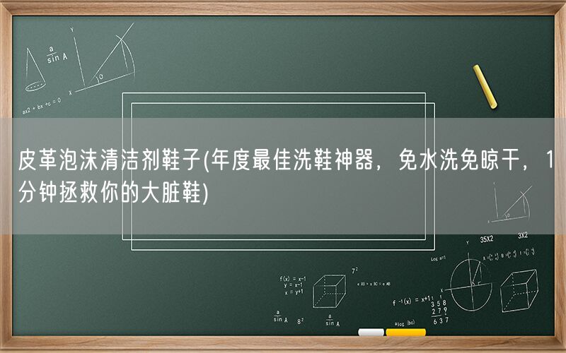 皮革泡沫清洁剂鞋子(年度最佳洗鞋神器，免水洗免晾干，1分钟拯救你的大脏鞋)(图1)